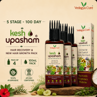 Kesh Upasham : 5 Stage - 100 Day  Hair Recovery & New Hair Growth Pack (PACKX4)